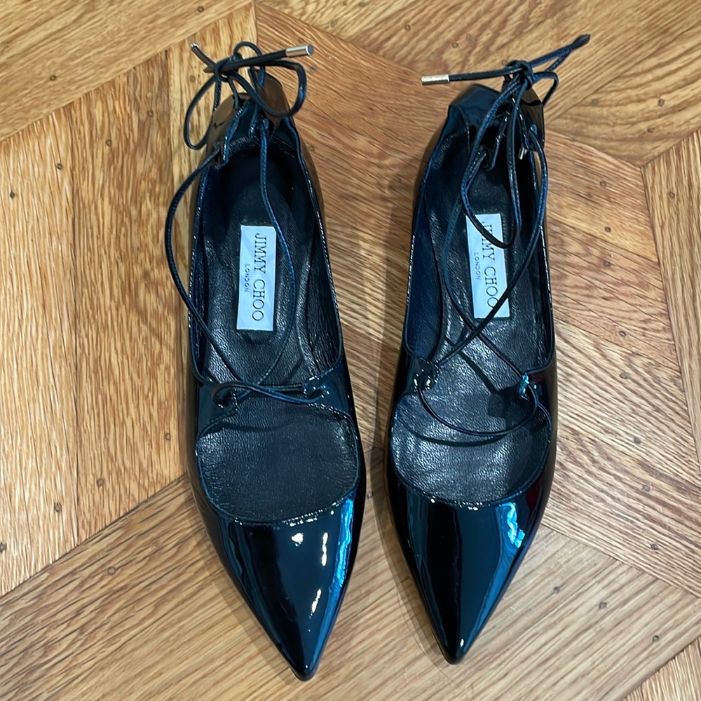 Authentic Jimmy Choo Patent Leather ballet flats